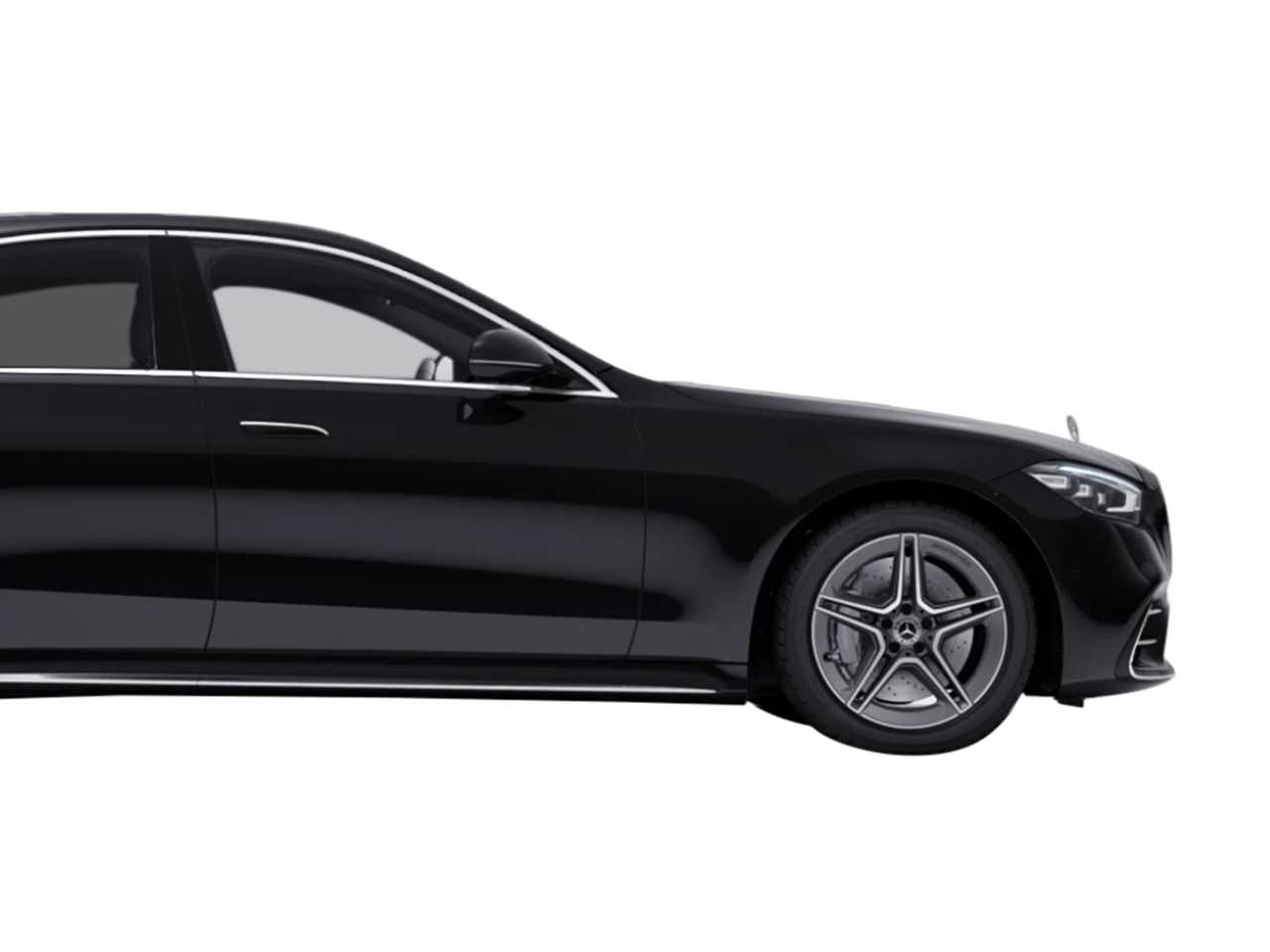 The Mercedes Benz S500 4 front